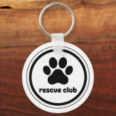 Porte-clés Rescue Club – United by Paws (Verso)