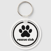 Porte-clés Rescue Club – United by Paws (Verso)