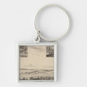 Porte-clés Résidence d'Oak Ridge, comté de Douglas, Kansas