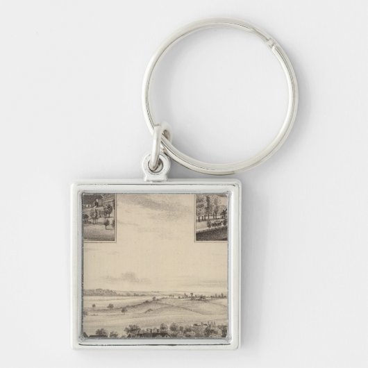 Porte-clés Résidence d'Oak Ridge, comté de Douglas, Kansas (Devant)