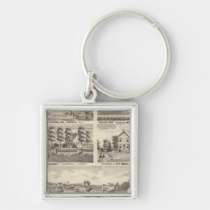 Porte-clés Résidences, fermes et usines, Vandalia, Sandoval