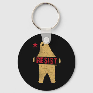 Porte-clés Résistance à la chemise à ours de Californie