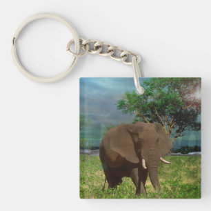Porte-clés "Résistance sereine : Le Graissage des éléphants B