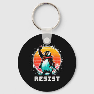 Porte-clés Résiste Amusante Chemise Résiste Manifestation De