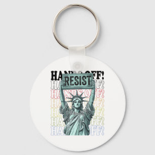 Porte-clés Résiste Statue De La Liberté Mains Hors Prot