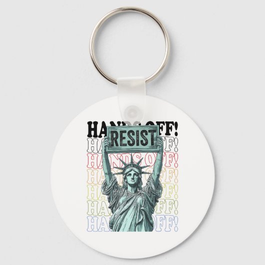 Porte-clés Résiste Statue De La Liberté Mains Hors Prot (Recto)