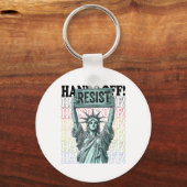 Porte-clés Résiste Statue De La Liberté Mains Hors Prot (Recto)