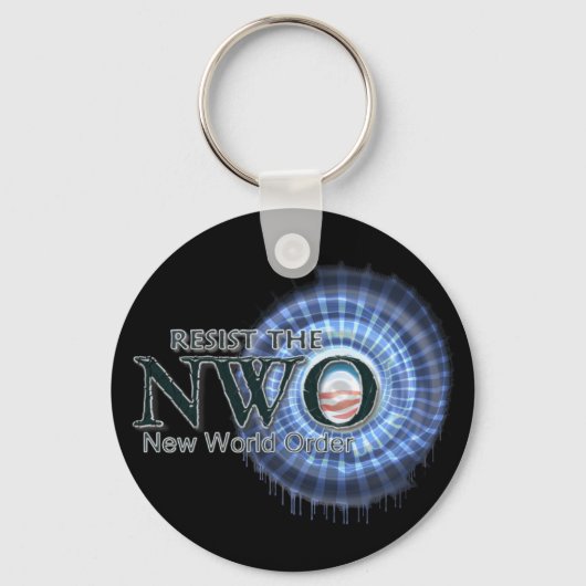 Porte-clés Résister à la NWO (Recto)