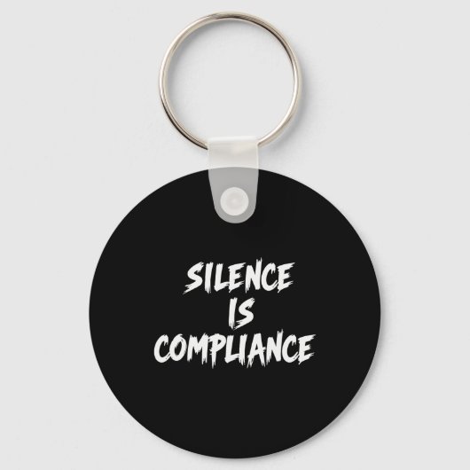 Porte-clés Résister au silence de Trump : conformité 2 (Recto)