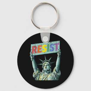 Porte-clés Résister Rainbow Statue Liberty Manifestation Lgbt
