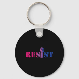 Porte-clés Résistez À La Manifestation De Poing Soulevée Lgbt