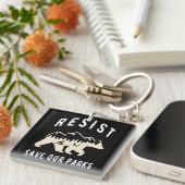 Porte-clés Résistez À Sauver Nos Parcs Allah Les Parcs Nation (Devant Droit)