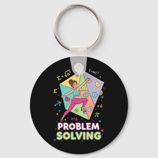 Porte-clés Résolution de problèmes Escalade Math Amusement Ro (Recto)