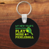 Porte-clés Résolution Play Pickleball Nouvel An 2018 (Recto)