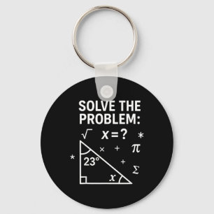 Porte-clés Résoudre le problème drôle de maths 67 mème enseig