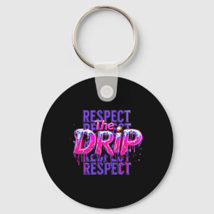 Porte-clés Respect The Drip Bysebyll Crème Glacée Qui Dégouli