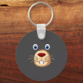 Porte-clés Respect The Groundhog Day Funny Groundhog Face  (Recto)