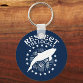 Porte-clés Respectez Les Locaux - Citation De L'Amant Dauphin (Recto)