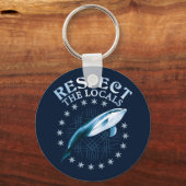 Porte-clés Respectez Les Locaux - Citation De L'Amant Dauphin (Recto)