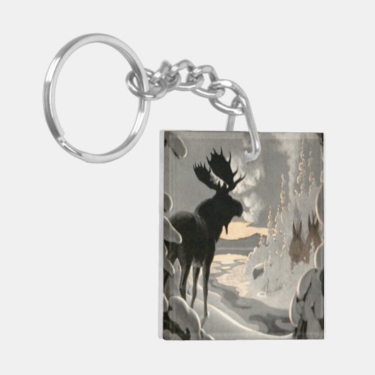 Porte-clés "Respiration de l'orignal" (Devant gauche)