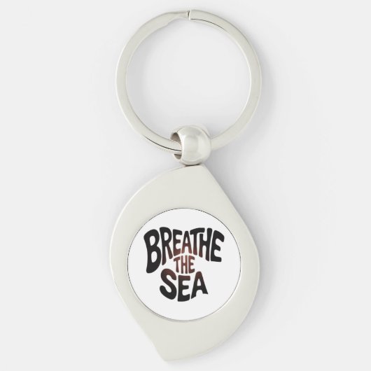 Porte-clés Respire la mer (Devant)