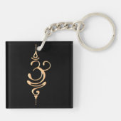 Porte-clés Respirer d'or (Dos)