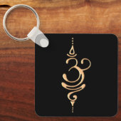 Porte-clés Respirer en or (Recto)