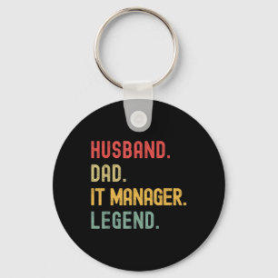 Porte-clés Responsable de l'Husband Papa Legend Retro Vintage