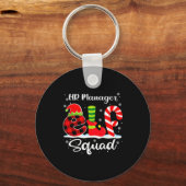 Porte-clés Responsable RH Elf Squad Recruteur de Noël Corresp (Recto)