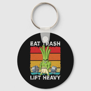 Porte-clés Ressort Onion Gym Entraînement Poids Manger Trash 