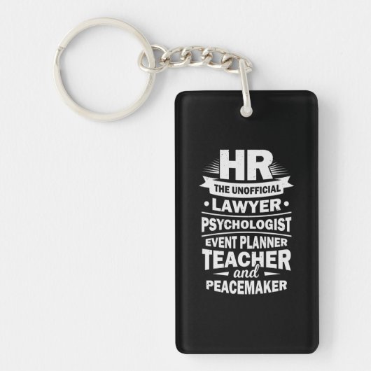 Porte-clés Ressources humaines Fières (Devant)