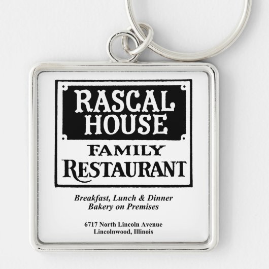 Porte-clés Restaurant familial Rascal House, Lincolnwood, IL (Devant)