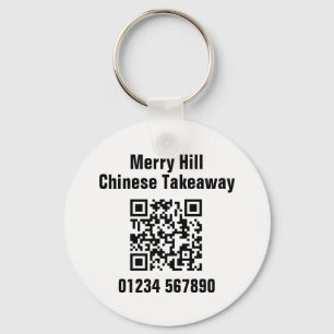 Porte-clés Restaurant Takeaway Menu en ligne QR Code