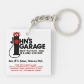 Porte-clés Restaurants John's Garage en Illinois (Dos)