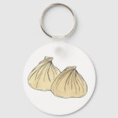 Porte-clés Restauration chinoise Repas de Shumai Dumplings (Recto)