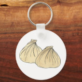 Porte-clés Restauration chinoise Repas de Shumai Dumplings (Recto)