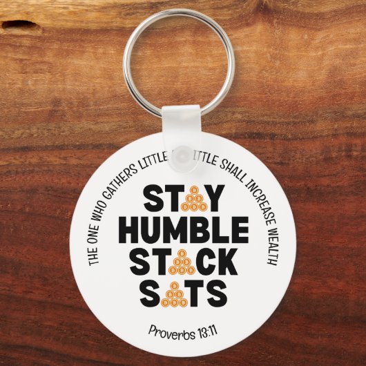 Porte-clés RESTER HUMBLE STACK SATS Crypto (Verso)