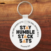 Porte-clés RESTER HUMBLE STACK SATS Crypto (Recto)