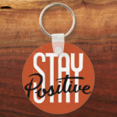 Porte-clés Rester positif (Recto)