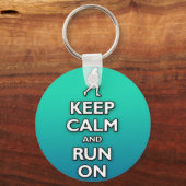 Porte-clés restez calme et courrez (Recto)