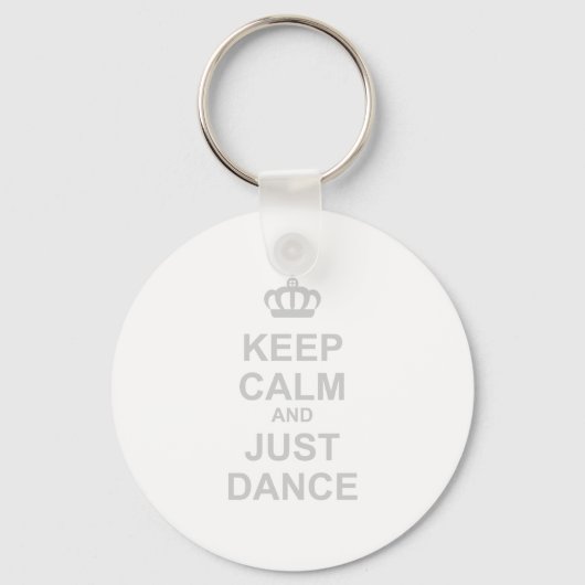 Porte-clés Restez Calme Et Dansez Juste - Continuez À Danser (Recto)