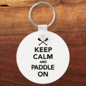 Porte-clés Restez calme et pagayer (Recto)