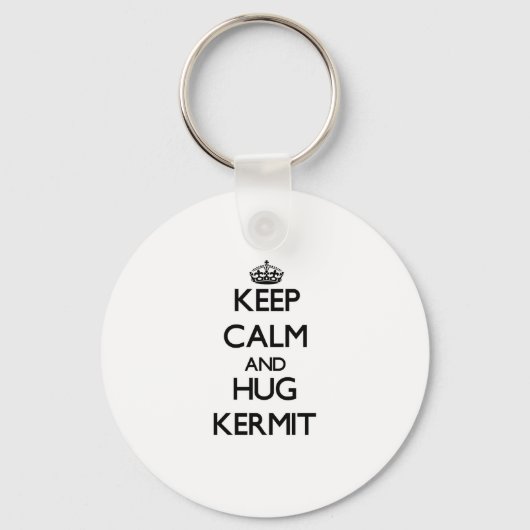Porte-clés Restez calme et serrez Kermit (Recto)