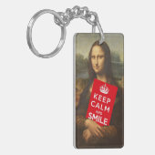 Porte-clés Restez Calme Et Souriez (Devant gauche)