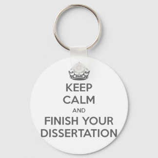 Porte-clés Restez calme et terminez votre dissertation