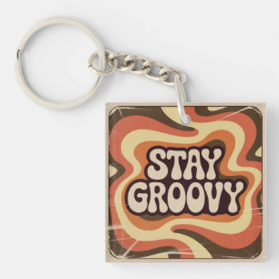 Porte-clés Restez Groovy