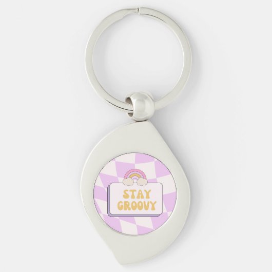Porte-clés Restez Groovy (Devant)