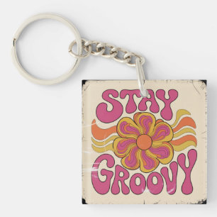 Porte-clés Restez Groovy