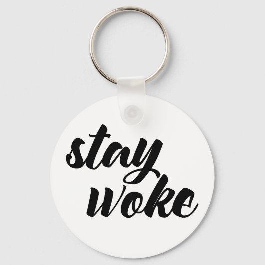 Porte-clés Restez Woke (Recto)