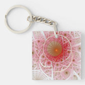 Porte-clés Résumé Abstrait Steampunk Rose (Devant)